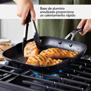 Batería 10Pzs, anodizado duro antiadherente, Negro Onyx KitchenAid.