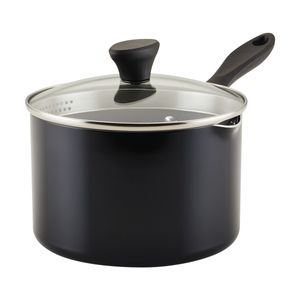 Perol con tapa 18cm,  2.8L. Antiadherente cerámico. Reliance Pro, color negro. Farberware.
